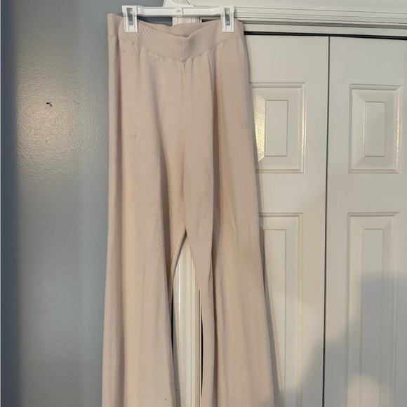 Free People Beige Button-Up Pajama set - Picture 2 of 5